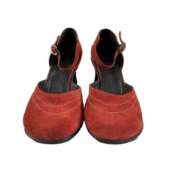Gentle Souls Red Suede Heels - Picture 2 of 9